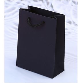 블랙 12X16 무지 종이 쇼핑백 선물용 종이가방 포장
