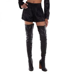 T By 알렉산더왕 우먼 Wide-Waistband 미니 숏츠 Size X-Small 1WC3244744-BLACK 1310173