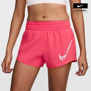 나이키 우먼스 나이키 원 드라이 핏 미드라이즈 브리프 라인드 그래픽 쇼츠 NIKE FV6365-629