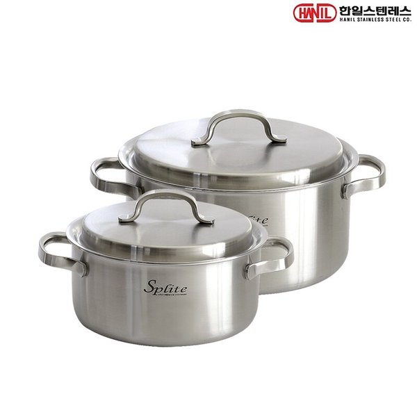 스플릿 통5중 스텐레스 IH 인덕션호환 냄비세트 2종Y(양수20+24)