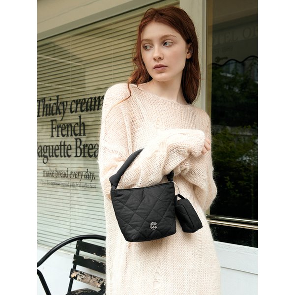 홀리Q 퀼팅 패딩 미니 토트백_4colors