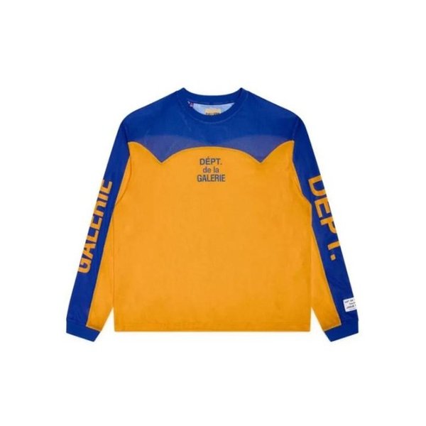 26SS 갤러리 디파트먼트 긴팔 티셔츠 TOP033 GOLD YELLOW BLUE DOM
