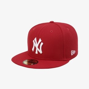 [스타필드하남] MLB 뉴욕 양키스 베이직 팀 피티드캡 스칼렛 / 15411788