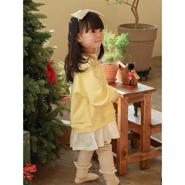 폴짝이는 - 유아 맨투맨 원피스