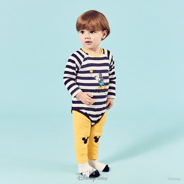 디즈니베이비 [25년 봄신상] 미키별ST바디수트상하(NAVY) (79S117501)