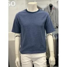 세이브존01 S/S 스트리치 데일리 라운드 니트 티셔츠 BSX2KR47ABU (E15117958)