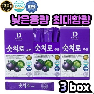  숫치로 푸룬즙 유산균 20ml X 90포 무설탕 무지방 양배추+푸룬 푸룬진액,엑기스 물안들어간 푸룬스틱 HACCP인증