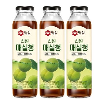  [CJ] 백설 리얼 매실청 310ml*3병