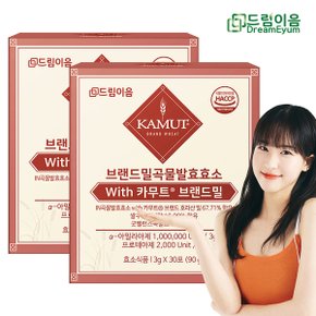 드림이음 최하슬 카무트 효소 브랜드밀 곡류 발효효소 3g x 60포 2개월분