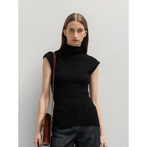 BOAT NECK SILKET KNIT - BLACK