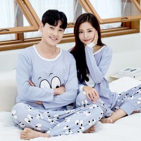 베베 커플 이지웨어 파자마 긴팔 상하의 세트 잠옷 신혼부부 사랑스러운 커플잠옷