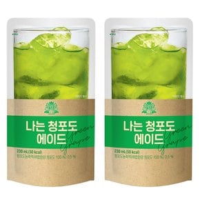 태웅 나는 청포도에이드 230ml x 30개 파우치 청포도음료 편의점음료