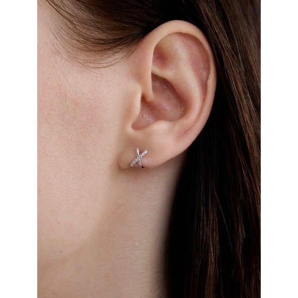 14k X-curved piercing (single)