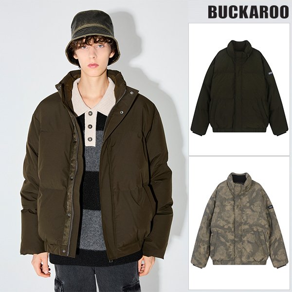 [여주점] 남성 가로사시 하이넥 푸퍼 다운 점퍼(B244DW450P)