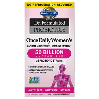 가든오브라이프 [무배]가든오브라이프 Dr. Formulated 원스 데일리 우먼 500억 유산균 30 캡스