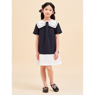 빈폴키즈 *시즌오프30%*[BEANPOLE KIDS] 클래식 플레어 원피스  네이비 (BI4371G02R)