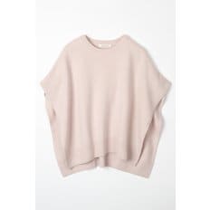 cashmere 100%  nimbus crewneck poncho - Angel Sand