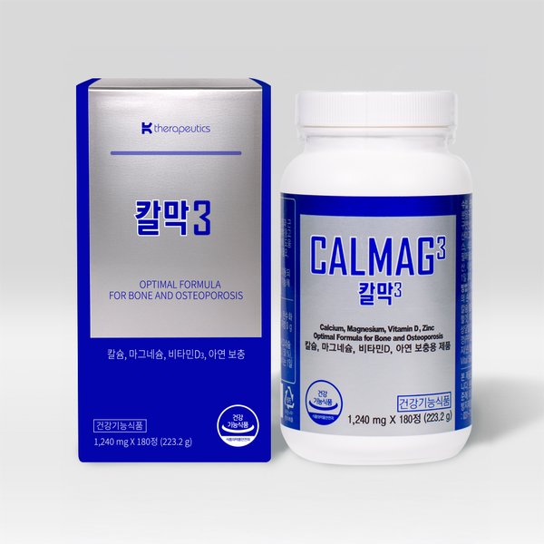 칼막3 180정 x 1병 (2개월분) 칼슘 마그네슘 아연 비타민D