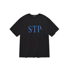 SP SERIF STP LOGO T SHIRTS-BLACK