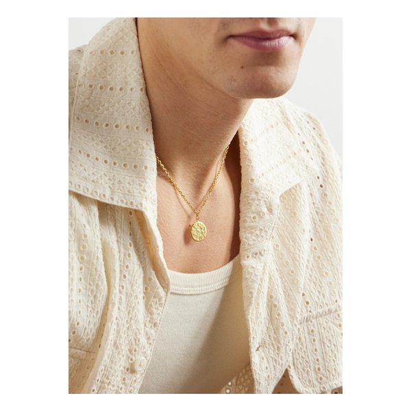 미키아 폴라리스 골드 도금 다이아몬드 펜던트 네크리스 1647597357353141