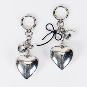 알키알카 [SSG단독]Silver Heart Keyring (2types)