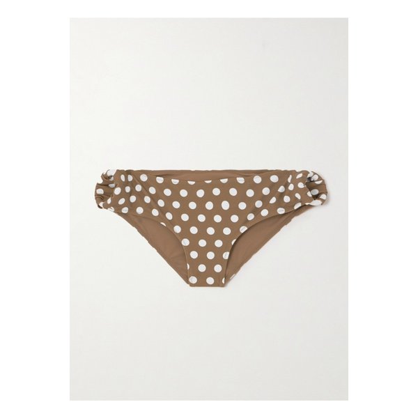 코로나다 폴카 도트 비키니 브리프 브라운 1647597353542673