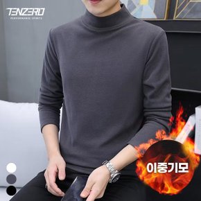 겨울 남성 두툼기모 반목폴라 무지 티셔츠 모크넥 터틀넥 이너티 Bon 2574_P414089904