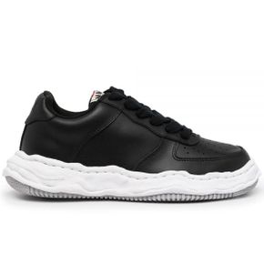 WAYNE 레더 로우 스니커즈 (A07FW702 BLACK) 1160434