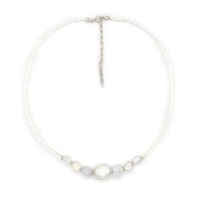 [925 Silver]Nacre Pearl Necklace