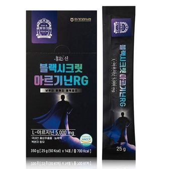 황풍정 [풍기인삼농협] 황풍정 블랙시크릿 아르기닌RG 25g x 14포 남성 활력충전 복분자 타우린 액티브 /쇼핑백포함