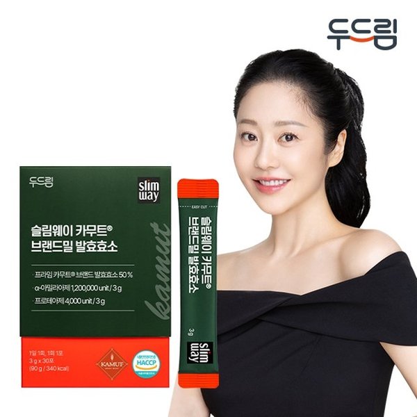 [두드림] 슬림웨이 카무트 브랜드밀 발효효소 30포 (1개월분)