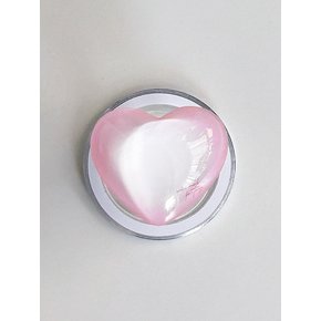 투톤 화이트핑크 하트물방울톡