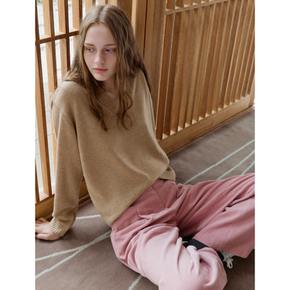 Vneck Knit Pullover  Latte (WE3951B20A)