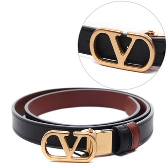 발렌티노 [부산점] 26SS 여성 브이로고 시그니처 양면 벨트 (8W2T0SU8 IYR DRN 26S)