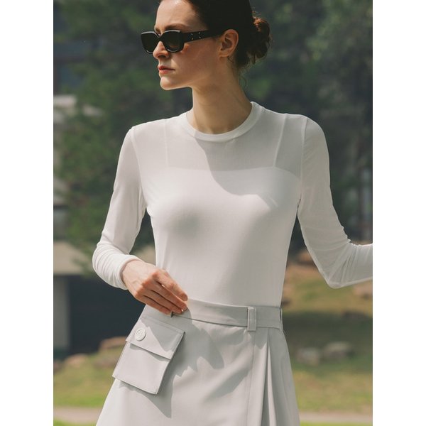 Mesh Round Base Layer (white)