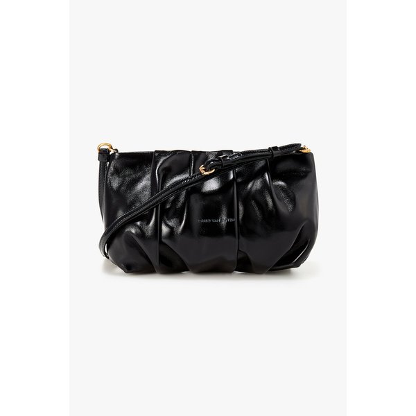 플리티드 레더 숄더백 3215370001000