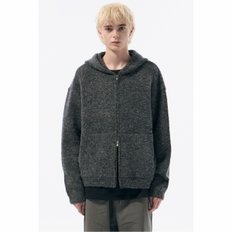 Grey Cloud Hood Zip Cardigan_CWWAW24721GYX