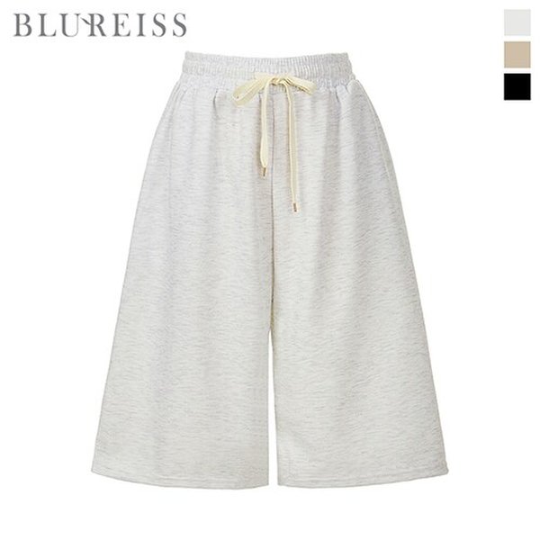 [블루레이스] 밴딩 버뮤다 스웻 와이드 팬츠_B5M1PT7431