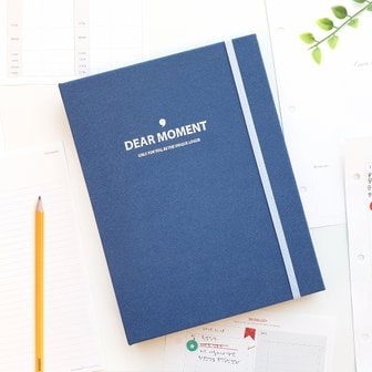 제이로그 DEAR MOMENT 3공 다이어리 커버 (A5 바인더) - 팬톤 클래식블루