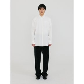 ZOSEF Oversized Shirt with Brooch - White