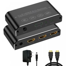 NMEPLAD HDMI2.0 4K60HZ HDMI2.0 2.0 분배기 스플리터 1입력 2출력 2화면 동시 출력,