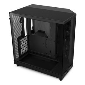 NZXT H6 Flow Black 120mm ATX PC CC-H61FB-01 CS8789 2면 스모크 강화 유리 패널 채용 케이스