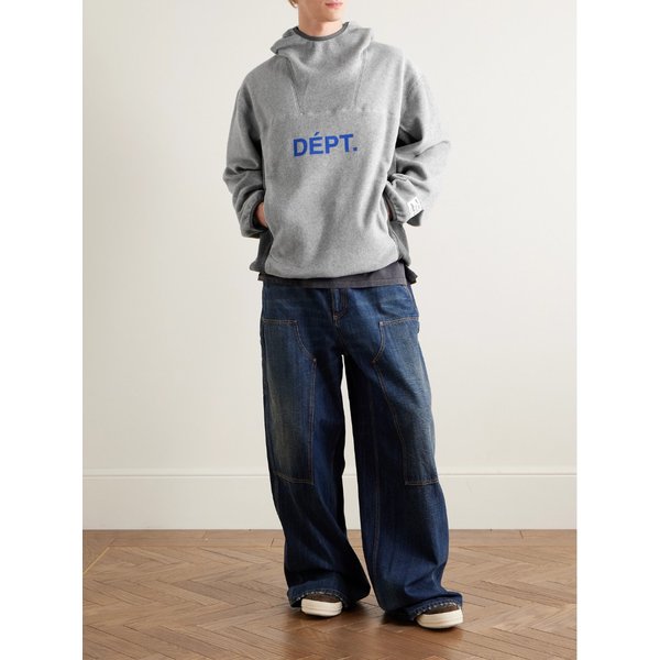 트레일 로고 프린트 플리스 후드 티셔츠 46376663162903263