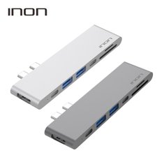 USB 3.0 C타입 듀얼 7in1 멀티허브 썬더볼트3 맥북프로 IN-UH310C