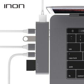 USB 3.0 C타입 듀얼 7in1 멀티허브 썬더볼트3 맥북프로 IN-UH310C