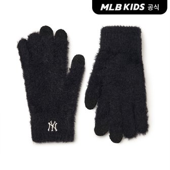 MLB키즈 (공식)24FW 밍크 오지 장갑 NY (Black) 7AGLB0246-50BKS