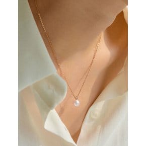 프리미엄 아코야 큐 목걸이 (14k / 18k gold)