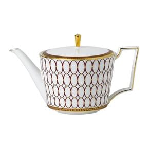 [해외직구] WEDGWOOD 웨지우드 르네상스 골드 티포트 레드 1104ml