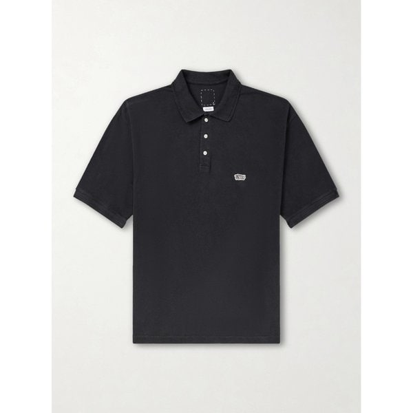 몬도 로고 자수 코튼 피케 폴로 셔츠 46376663162938948