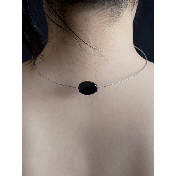 Black Gemstone Necklace